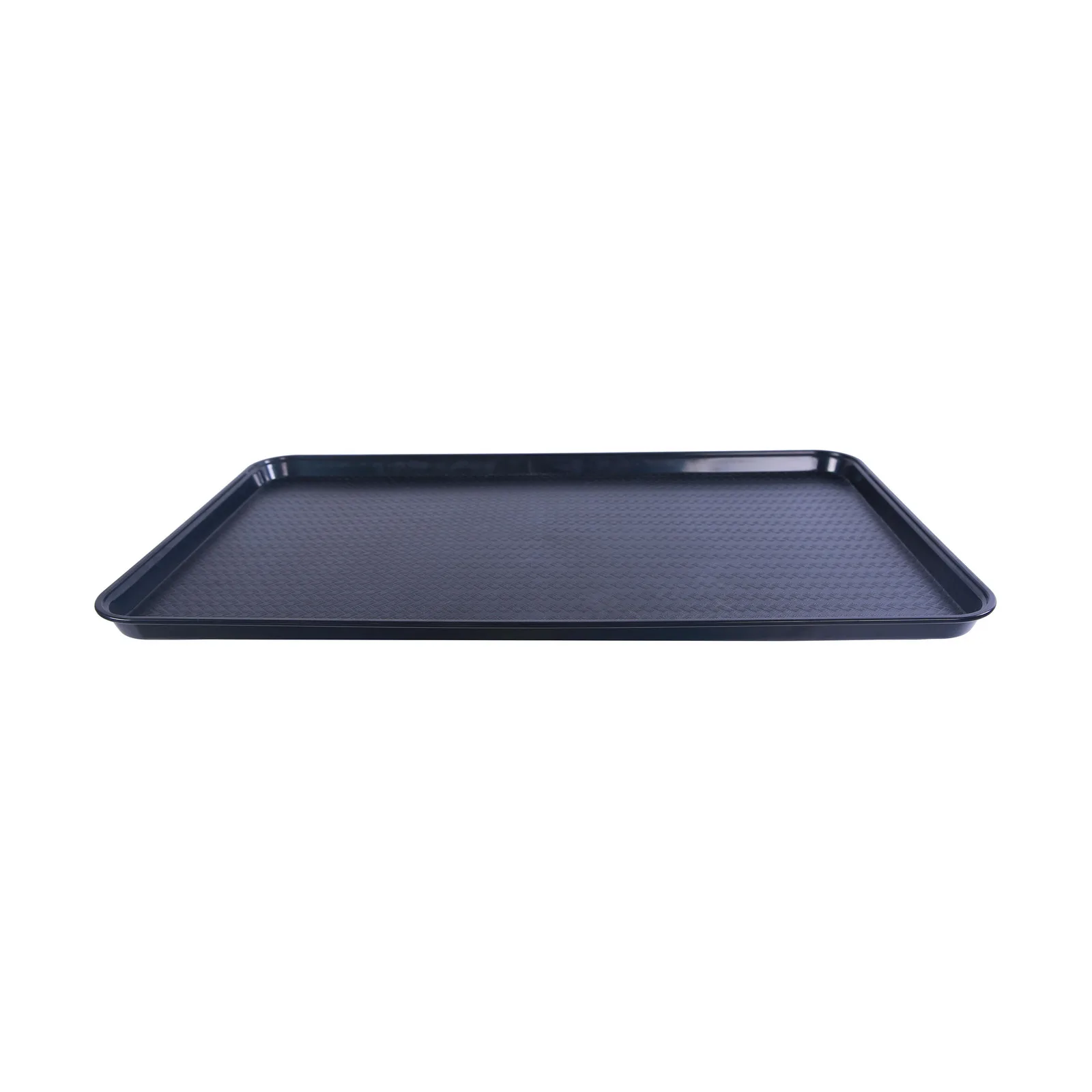 18″ x 26″ Black ABS Plastic Food and Produce Display / Merchandising Tray