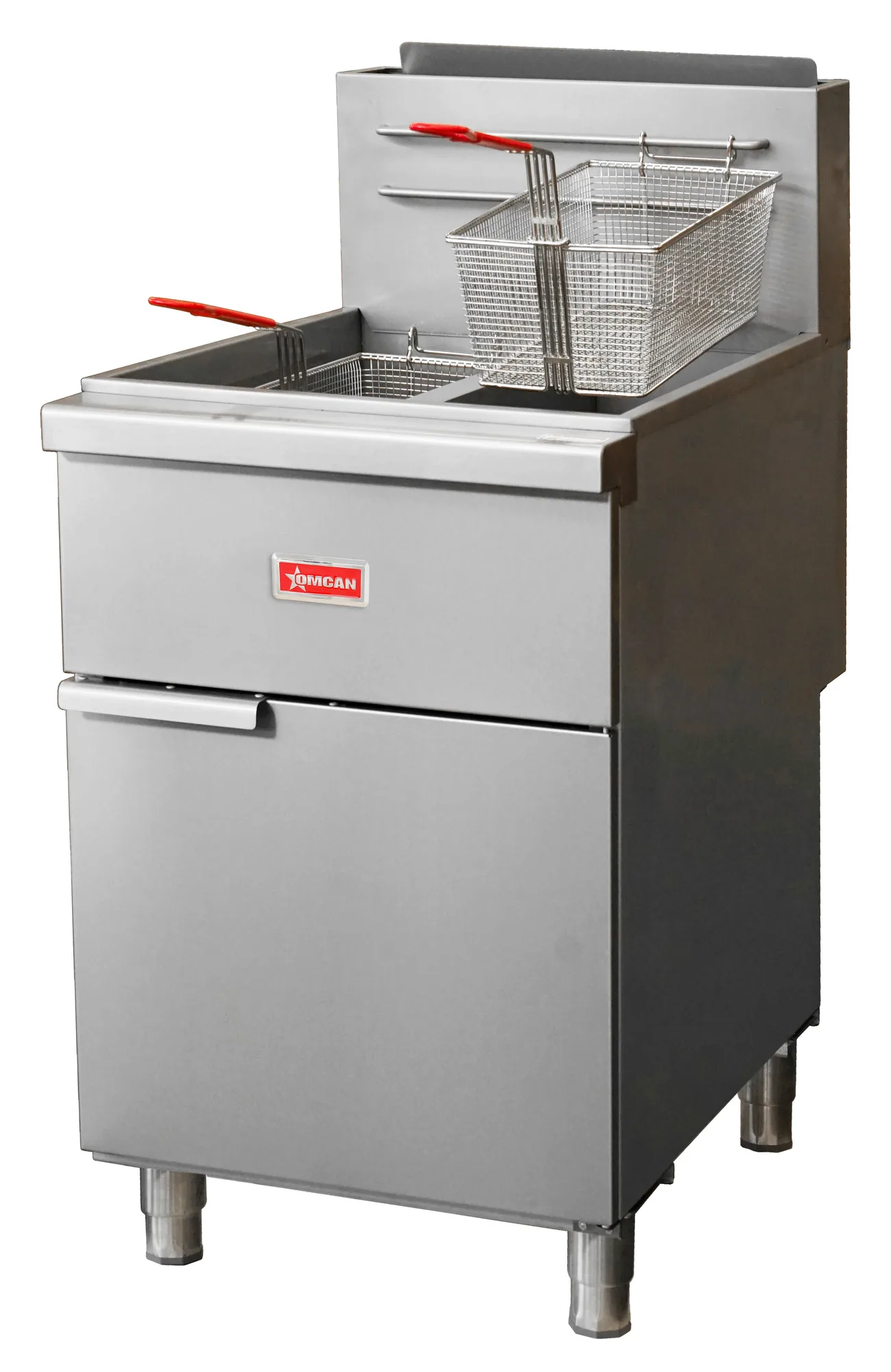 2 x 35-40 lb Tube-Fired Liquid Propane Gas Floor Fryer – 120,000 BTU/hr