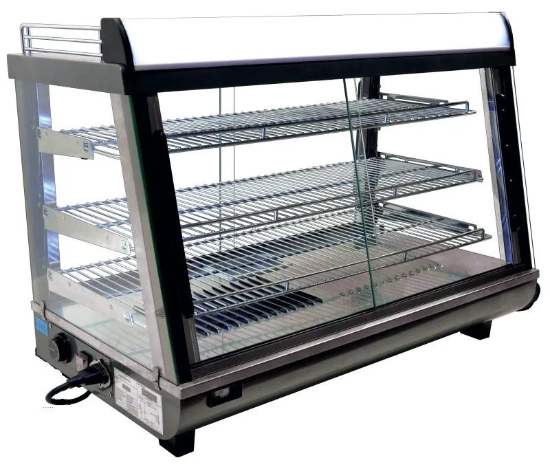 35″ Countertop Display Warmer, 3 Shelves, Sliding Doors, Self/Full-Service, 4.8 cu. ft. (136 L) Capacity