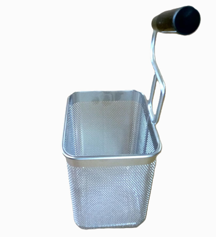 Pasta Cooker Rectangular Basket with Right Handle