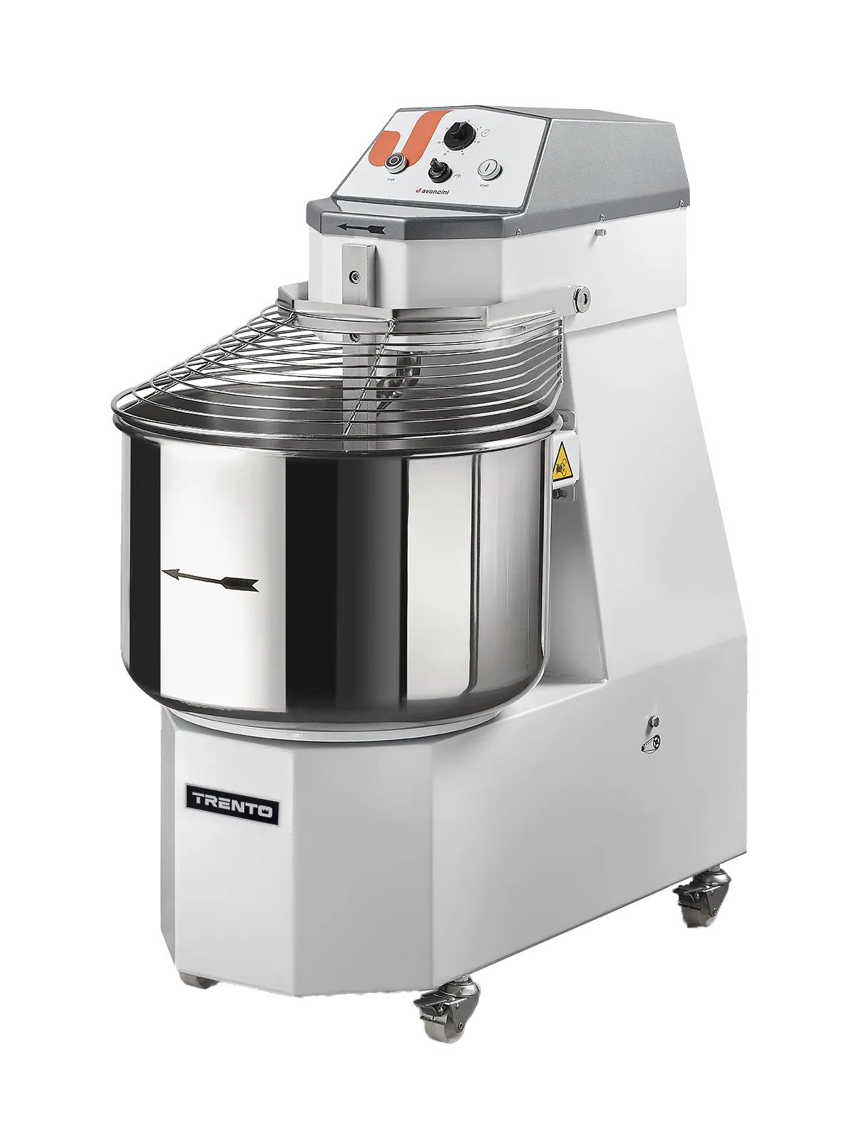 Avancini SPV60 90 qt Heavy-Duty Spiral Dough Mixer, 10-Speeds | Trento – 240 V, 1 Phase, 5.5 HP (4100 W)