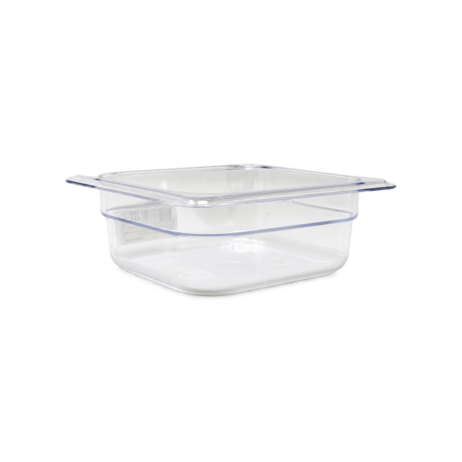 GN 1/6 Sixth-size Polycarbonate Clear Food Pan, 2 1/2″ Deep