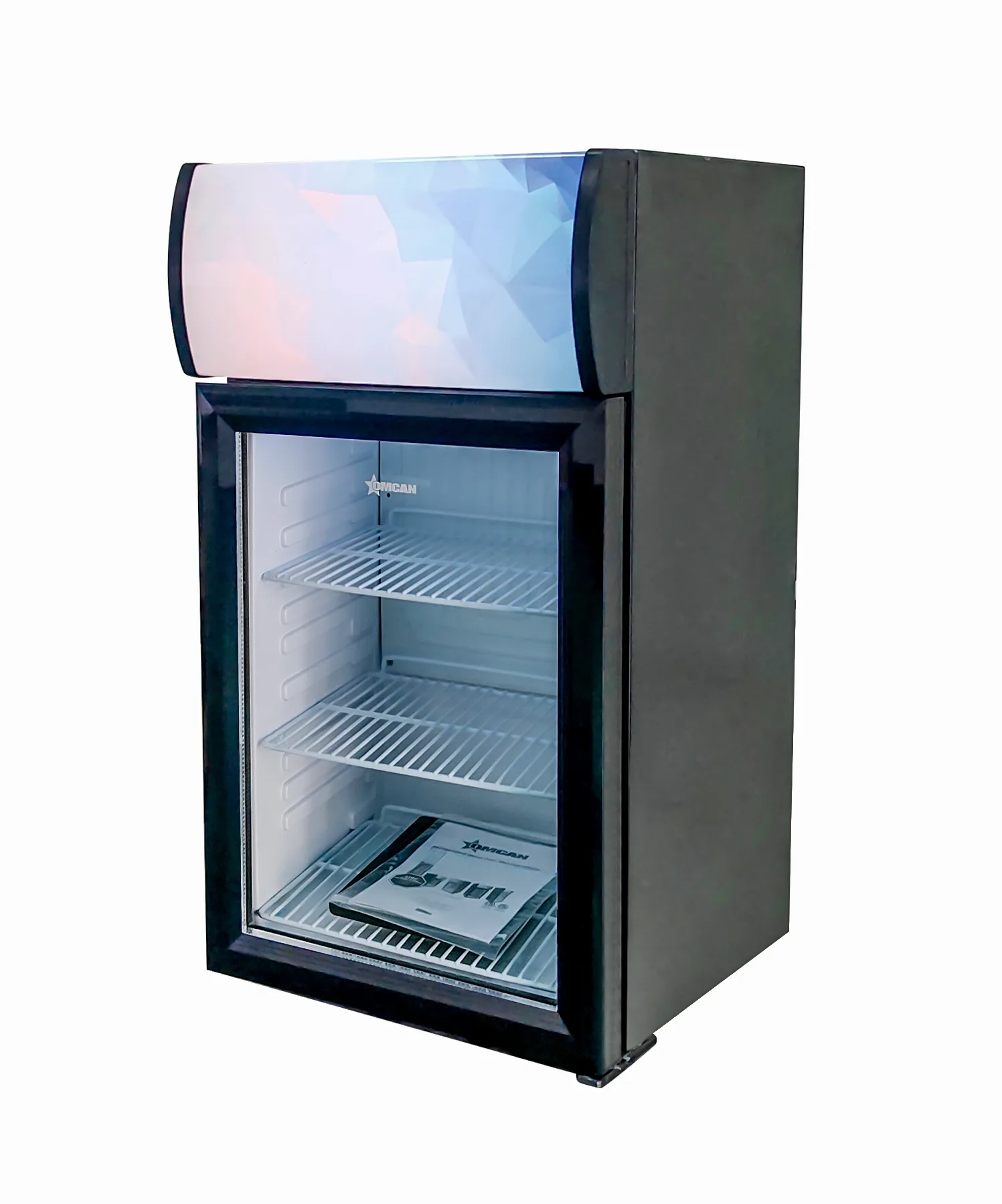 16″ One (1) Glass Door Countertop Display Refrigerator, 1.41 cu. ft. (40 L), Black