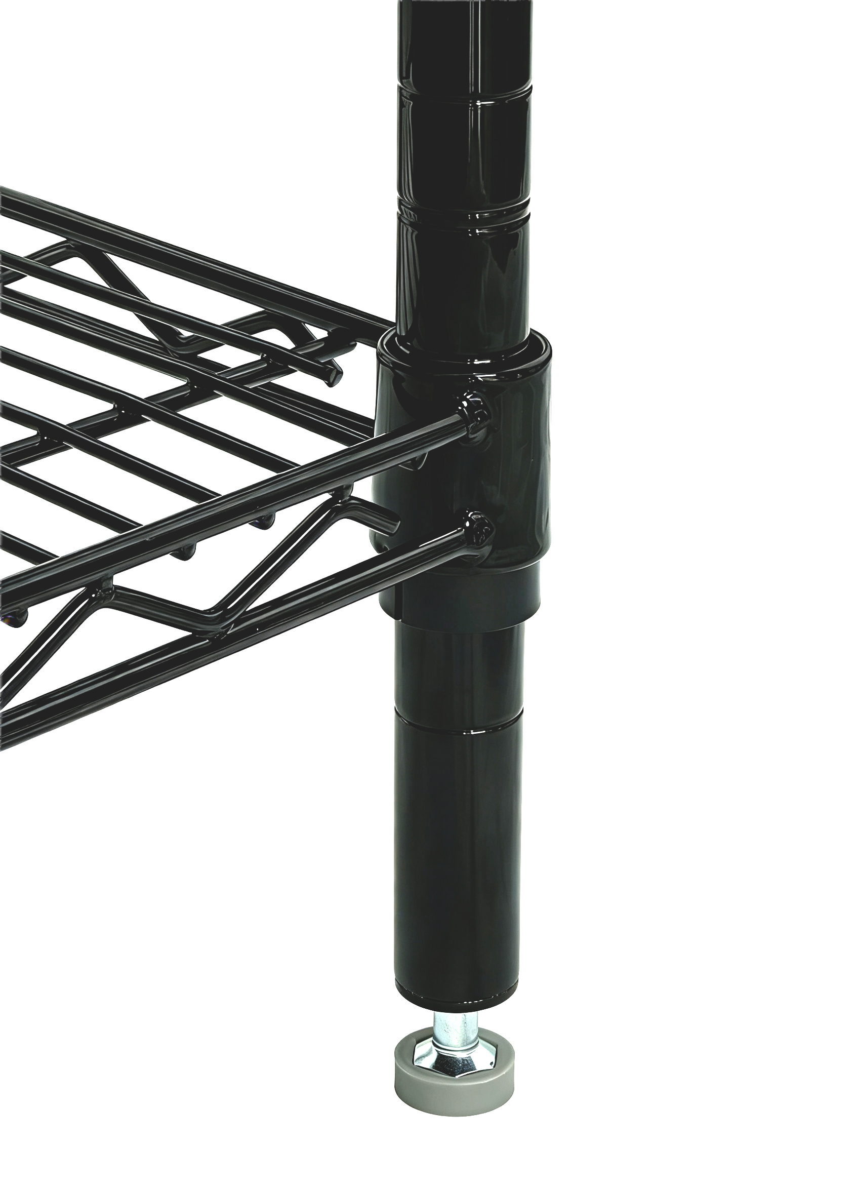 24″ D x 48″ W x 72″ H Black Epoxy Shelving Kit