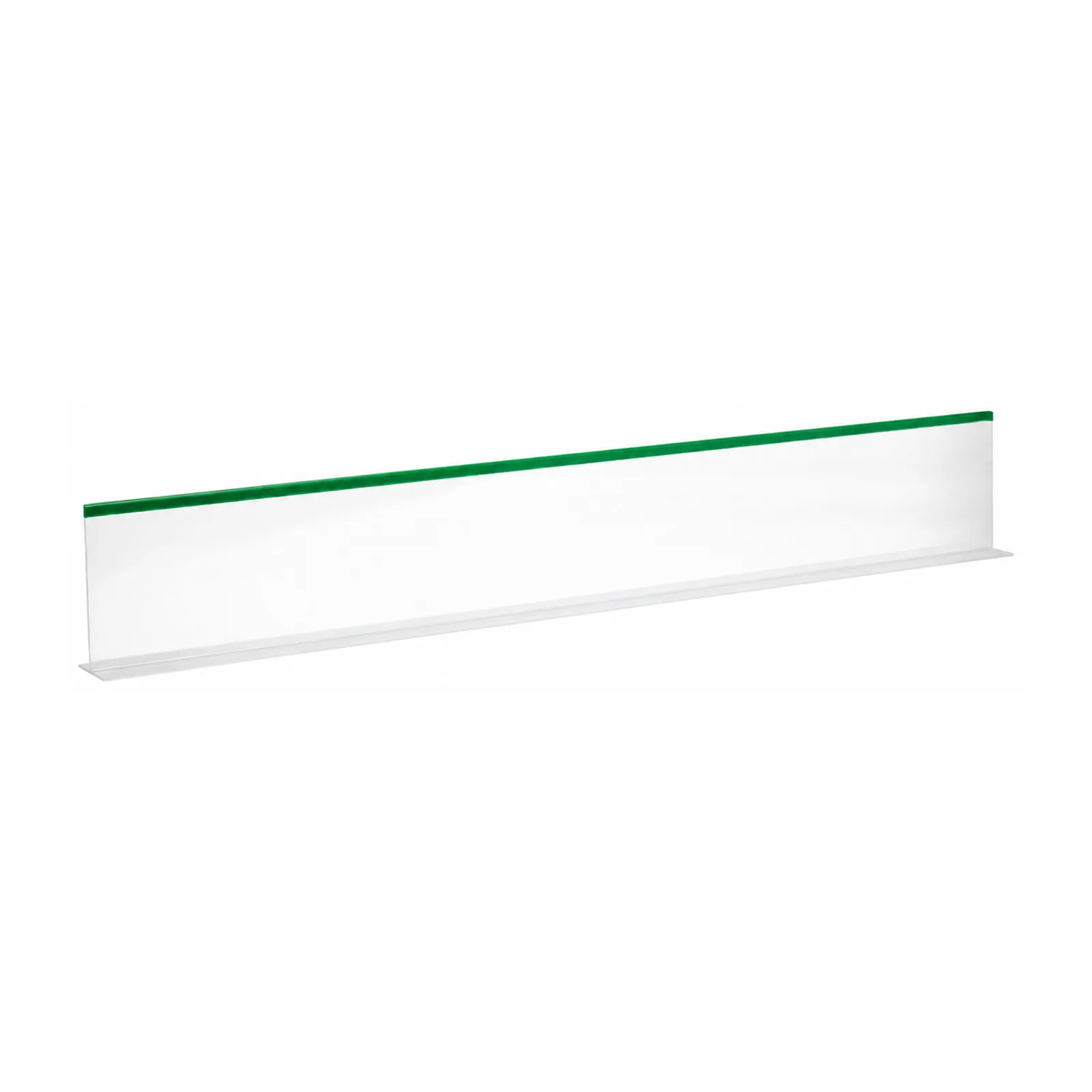 5″ x 30″ Clear Divider with Green Beading