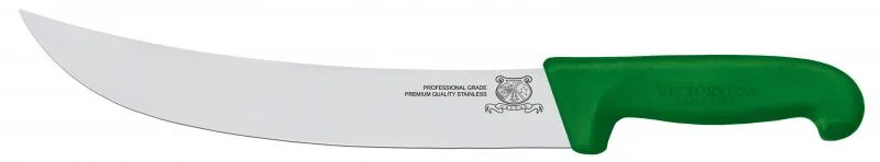 10″ Steak Knife with Green Super Fiber Handle