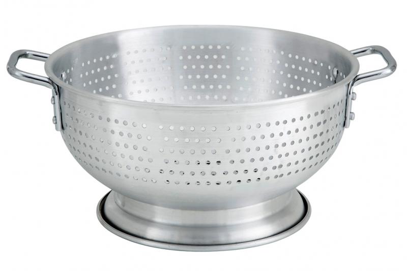 11QT / 10.45 L Aluminum Colander with Base and Handles