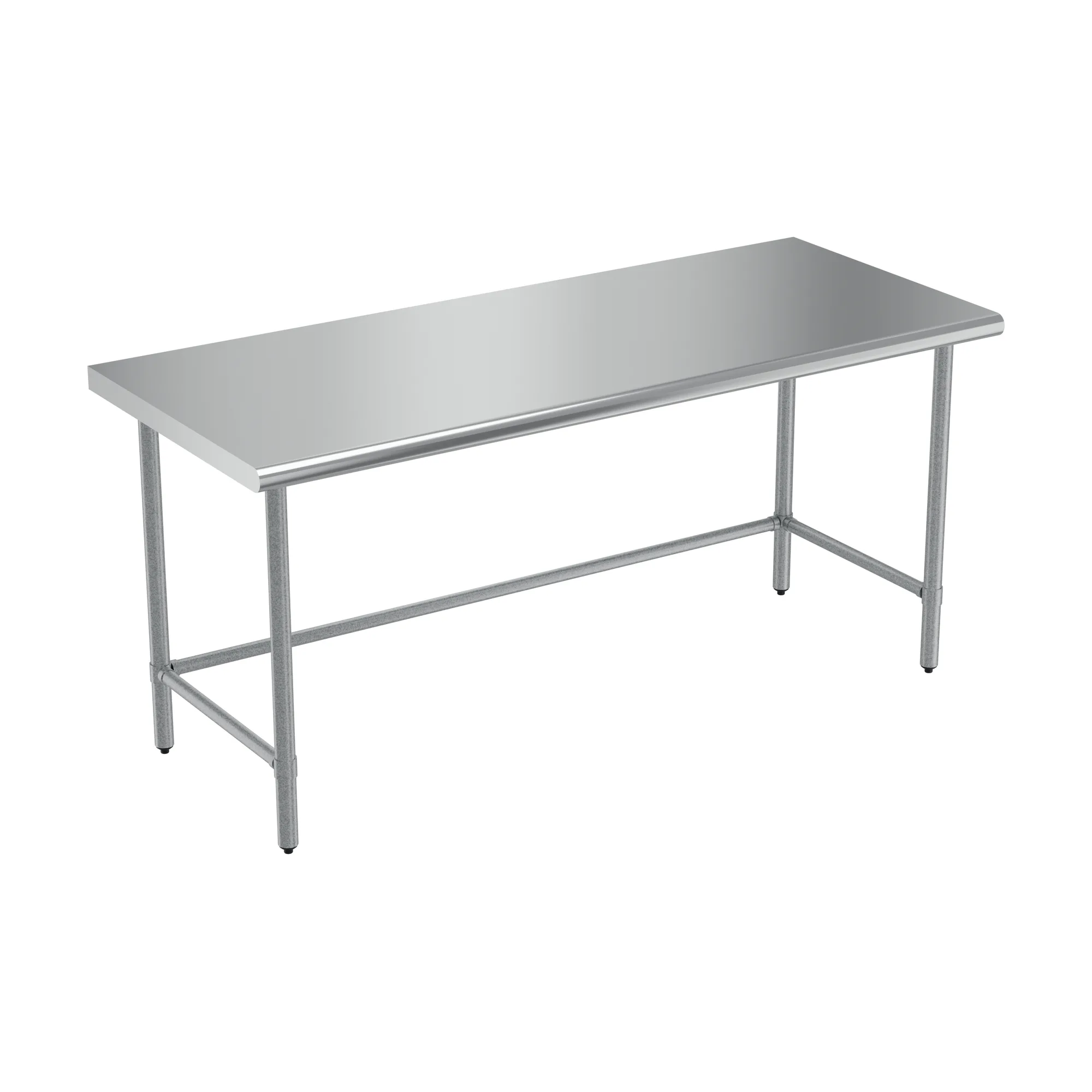 30″ x 72″ Stainless Steel Worktable With Leg Brace and Open Base