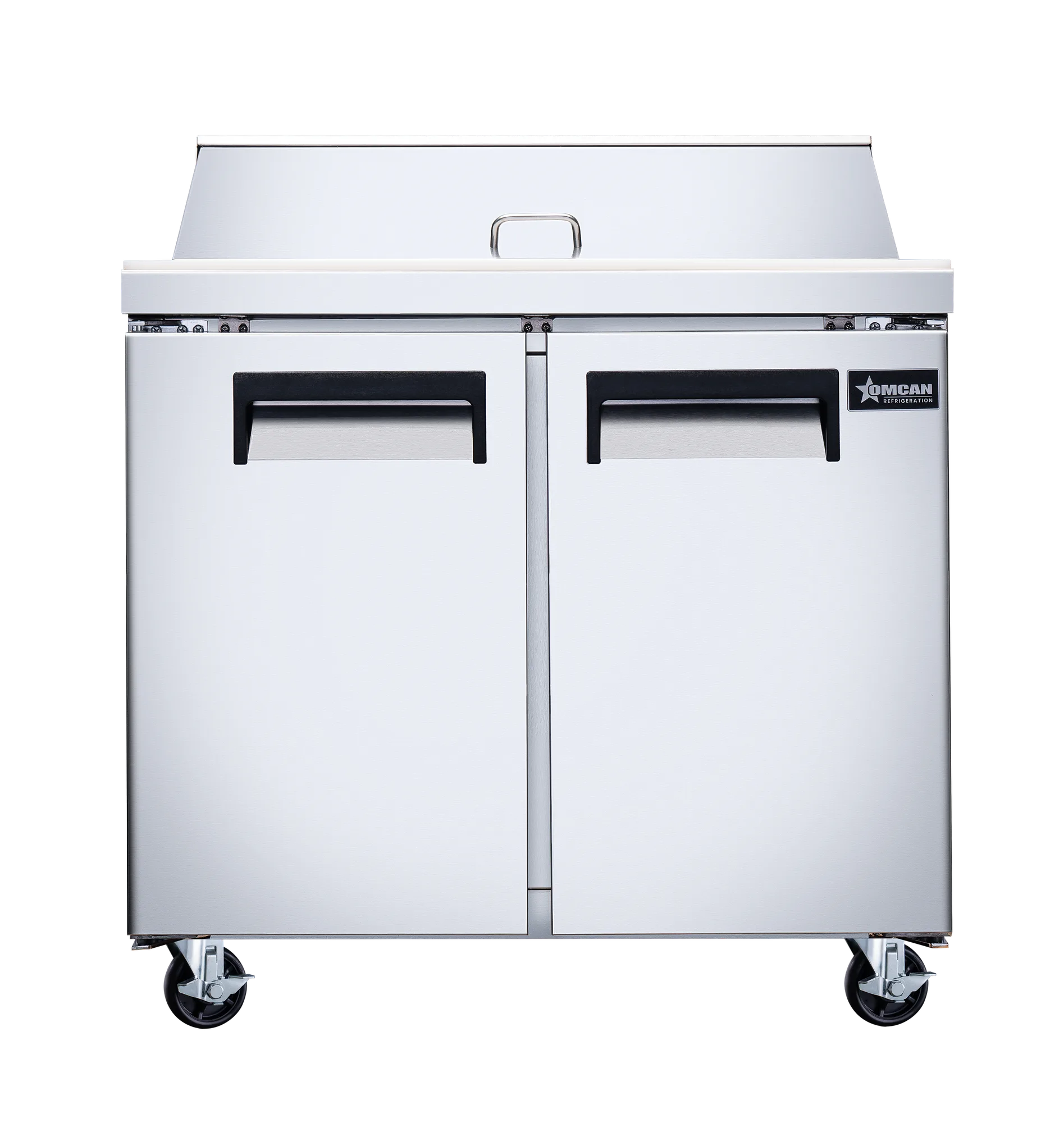 36″ Two (2) Door Refrigerated Prep Table, 9 cu. ft. (255 L), Stainless Steel