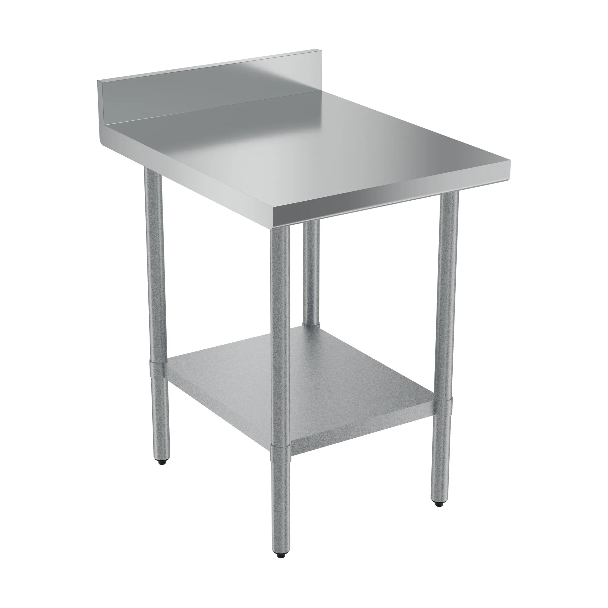 30″ x 24″ 18 Gauge 430 Equipment Filler Table with 4″ Backsplash