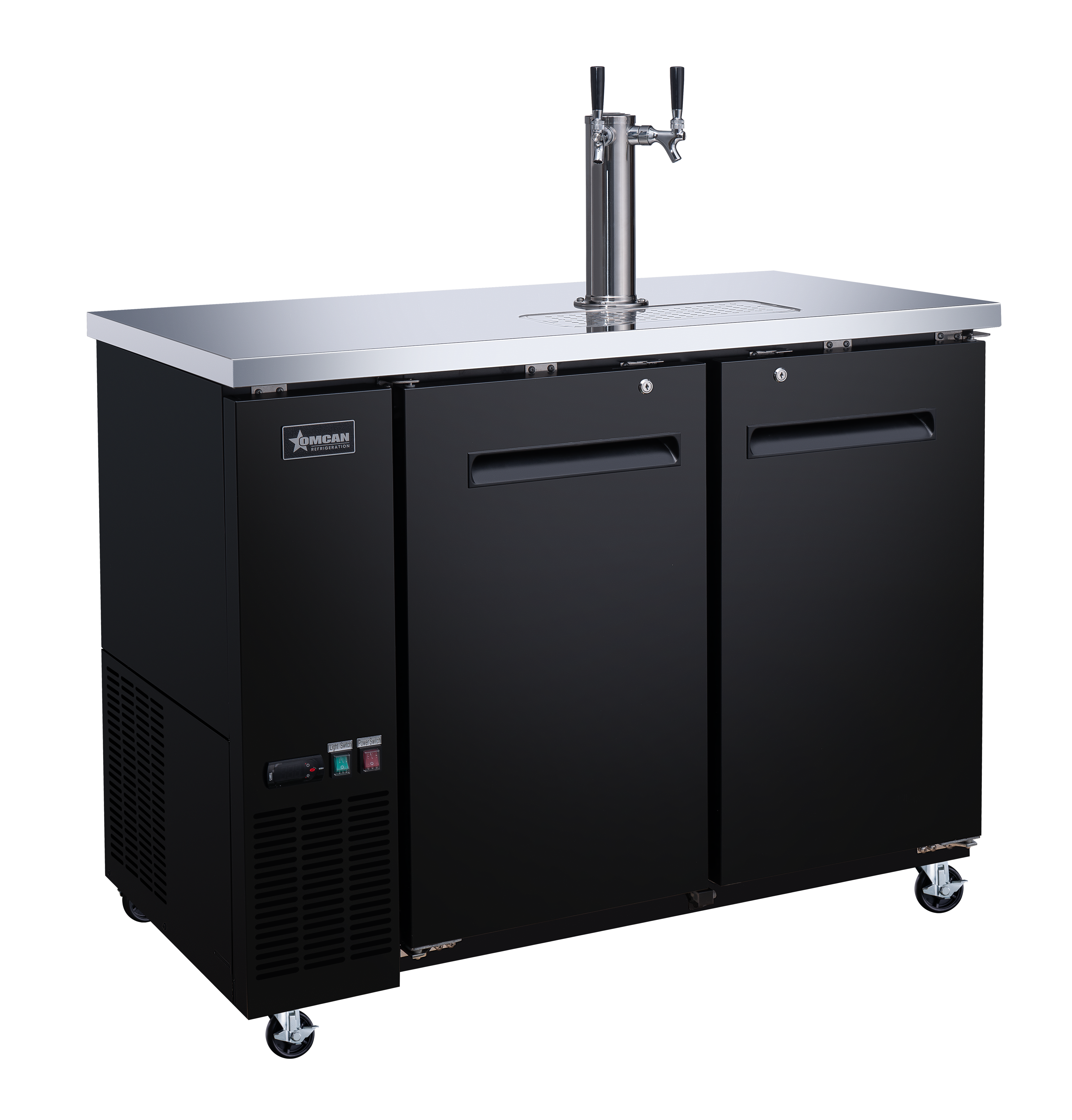 49″ Two (2) Door Kegerator / Beer Dispenser with 1 Tap, 11.8 cu.ft. (335 L)