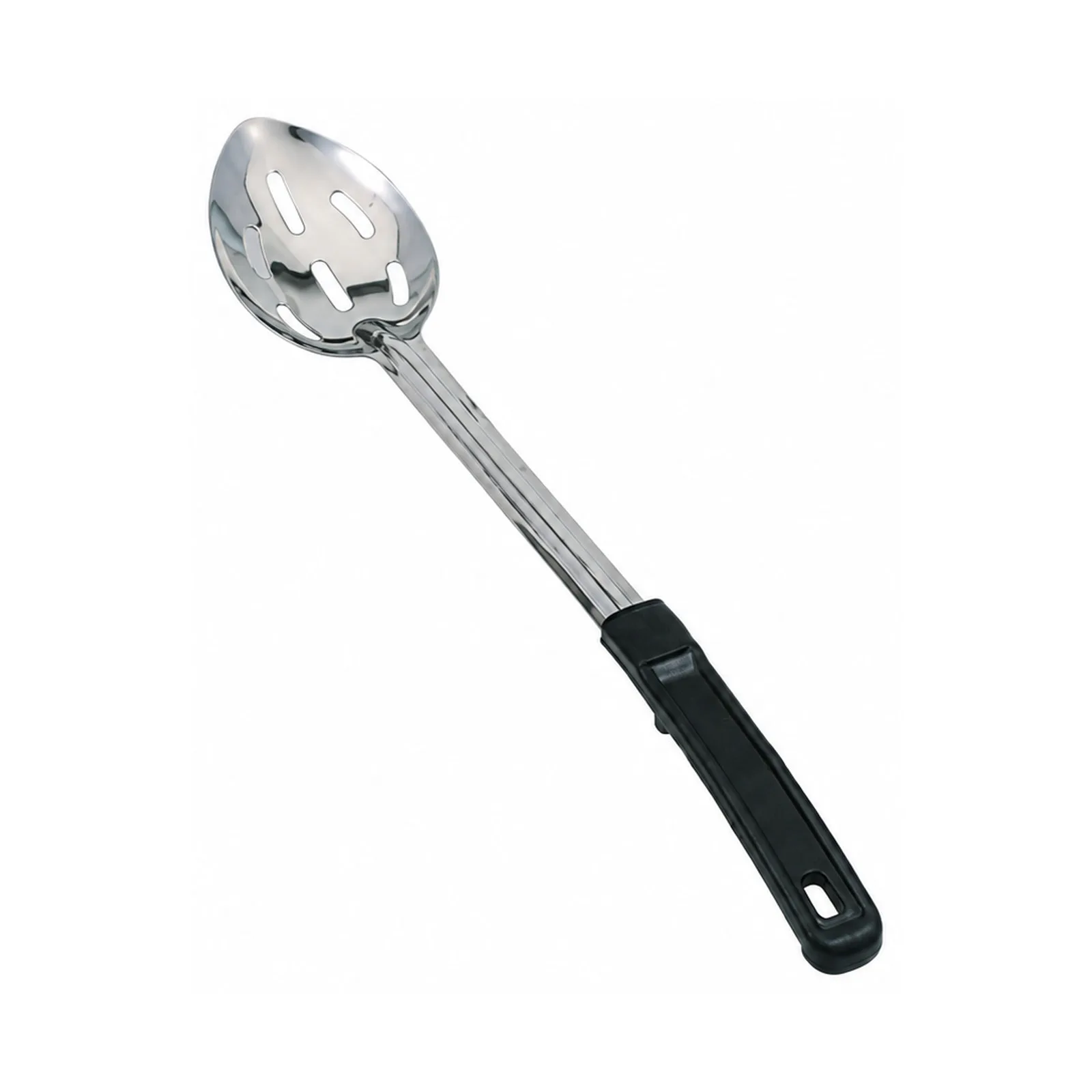 11″ Stainless Steel Slotted Basting Spoon with Stop-Hook Handle