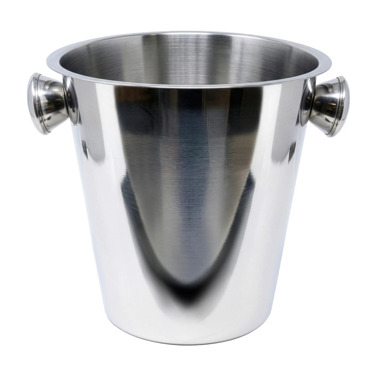 4 qt Stainless Steel Wine Bucket with Knob Handle