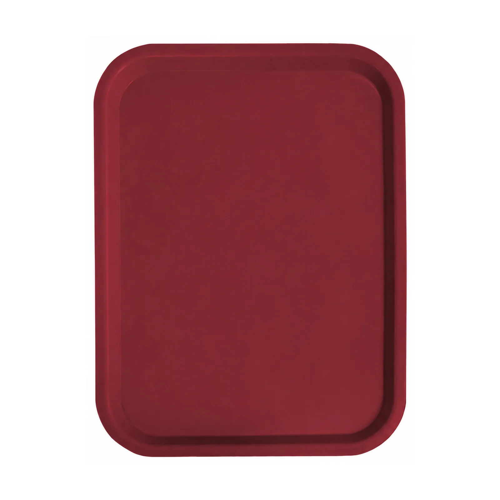 12″ x 16″ Burgundy Fast Food Tray
