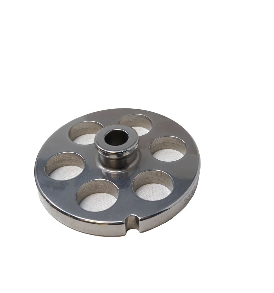 European Style #22 stainless steel plate with hub, 18mm (3/4″) – one notch/ round