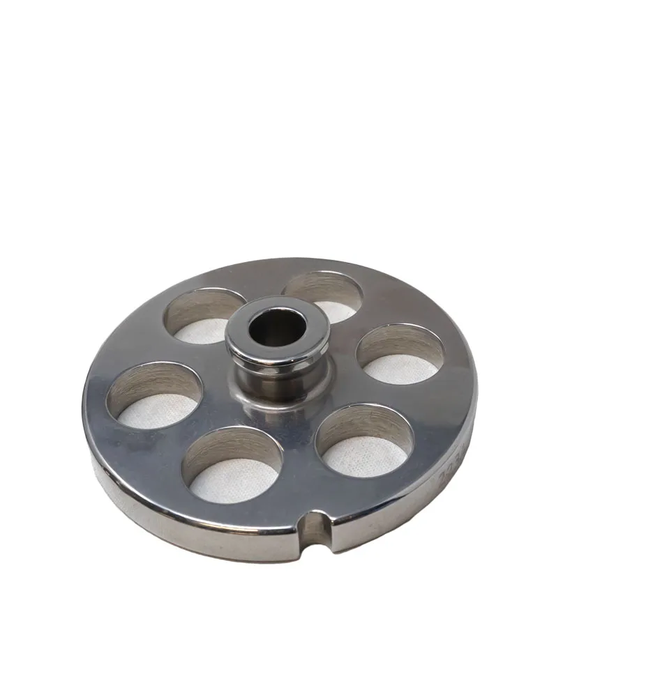 European Style #22 stainless steel plate with hub, 18 mm (3/4″) – one notch / round