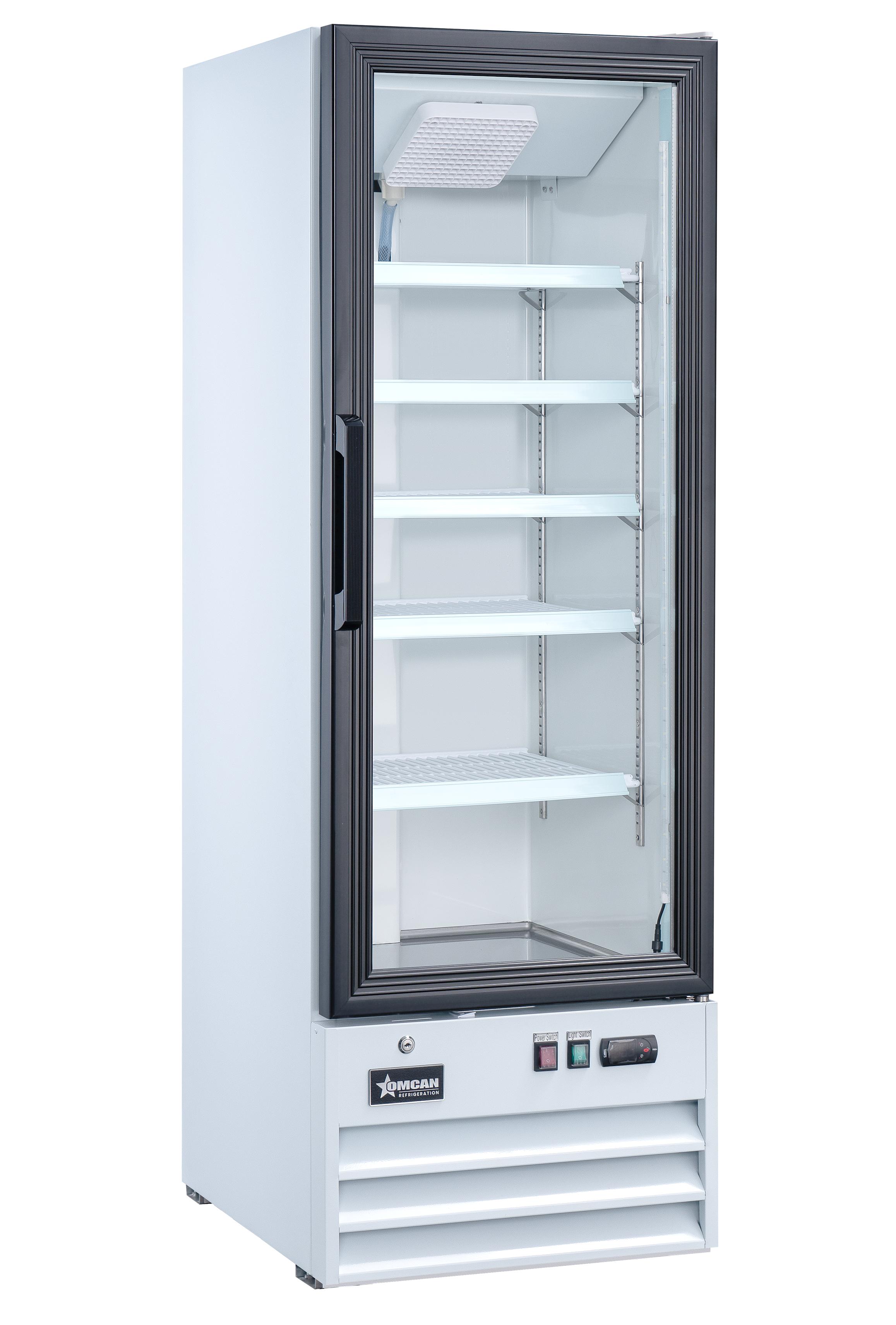 22″ One (1) Glass Door Display Refrigerator, 9.1 cu.ft. (257 L), White