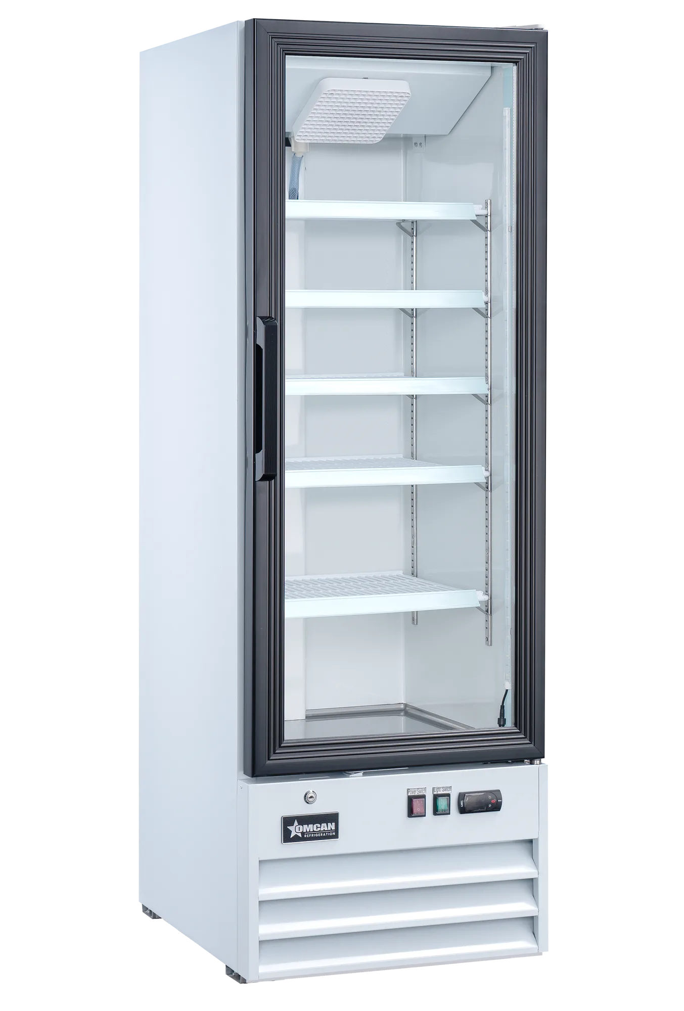 22″ One (1) Glass Door Display Refrigerator, 9.1 cu.ft. (257 L), White