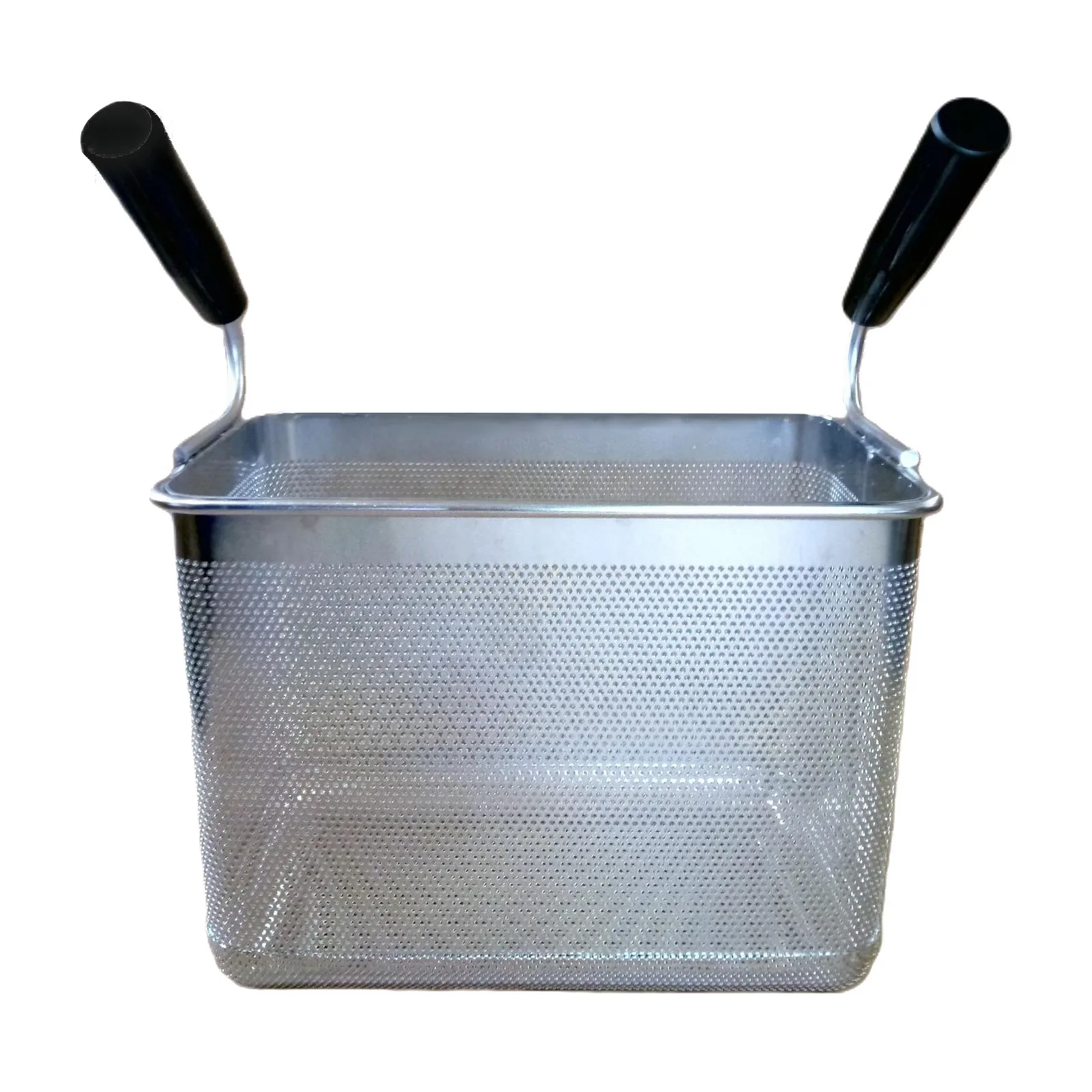 Pasta Cooker Rectangular Basket with Two Handles, Third Size 1/3
