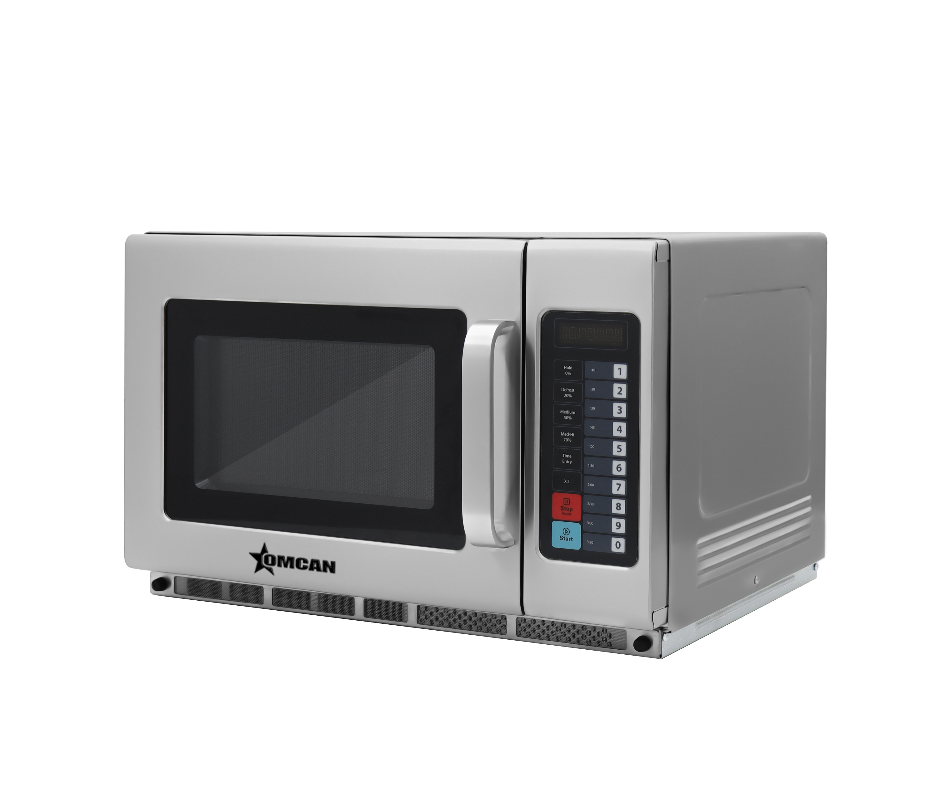 Commercial Microwave with 1.2 cu.ft. Interior and Push Button Controls - 3,200 W, 120 V/60 Hz/1 Ph