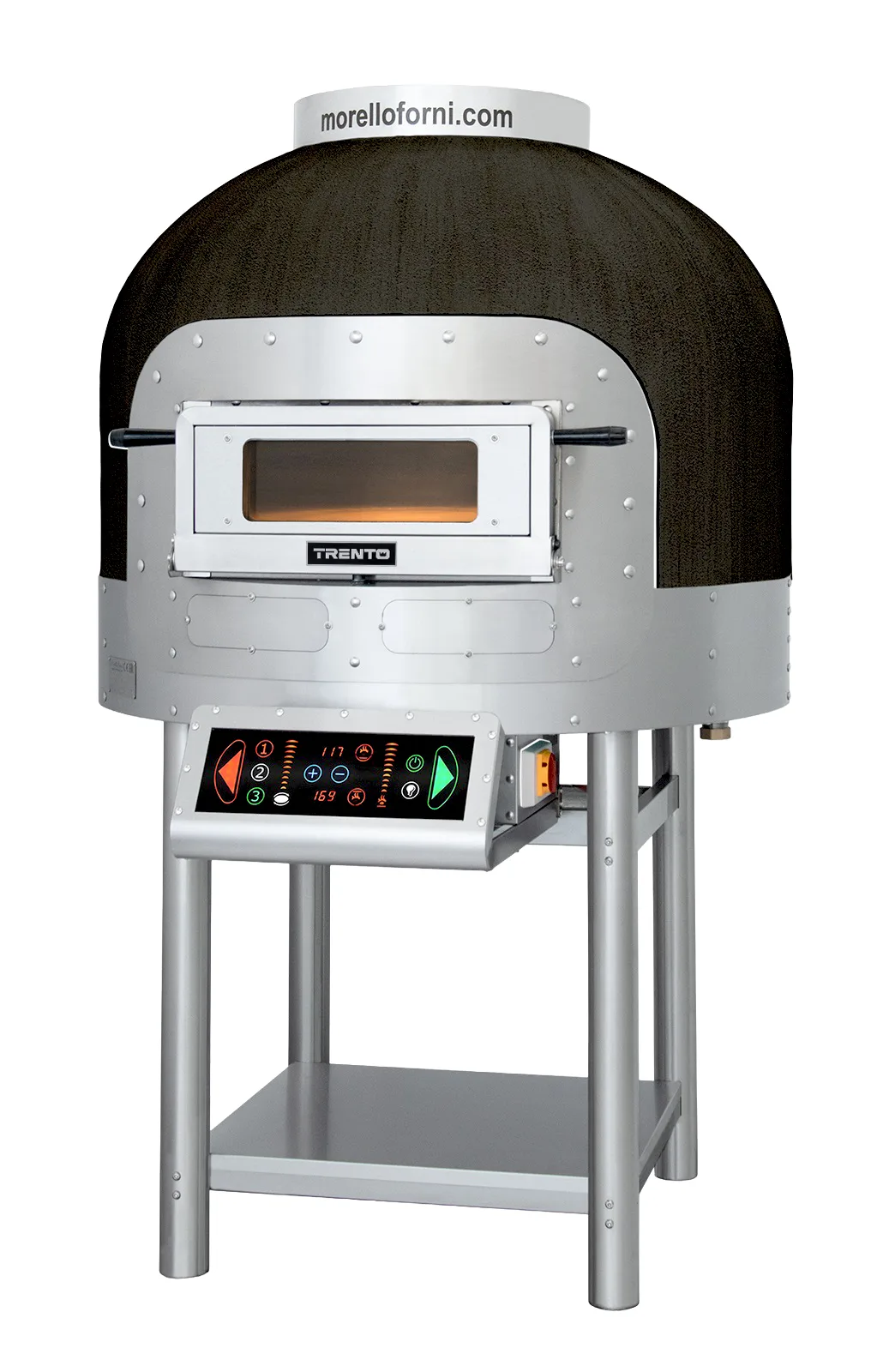 Morello Forni Electric Rotating Convection Oven FRV 100, Basic Dome, Black - 208V