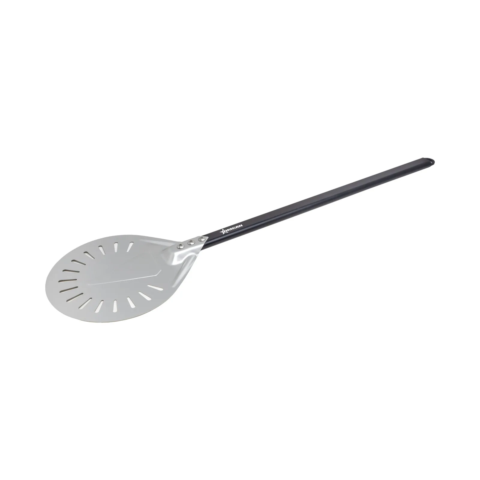 43 5/16″ Perforated Aluminum Pizza Peel with 9″ Round Blade