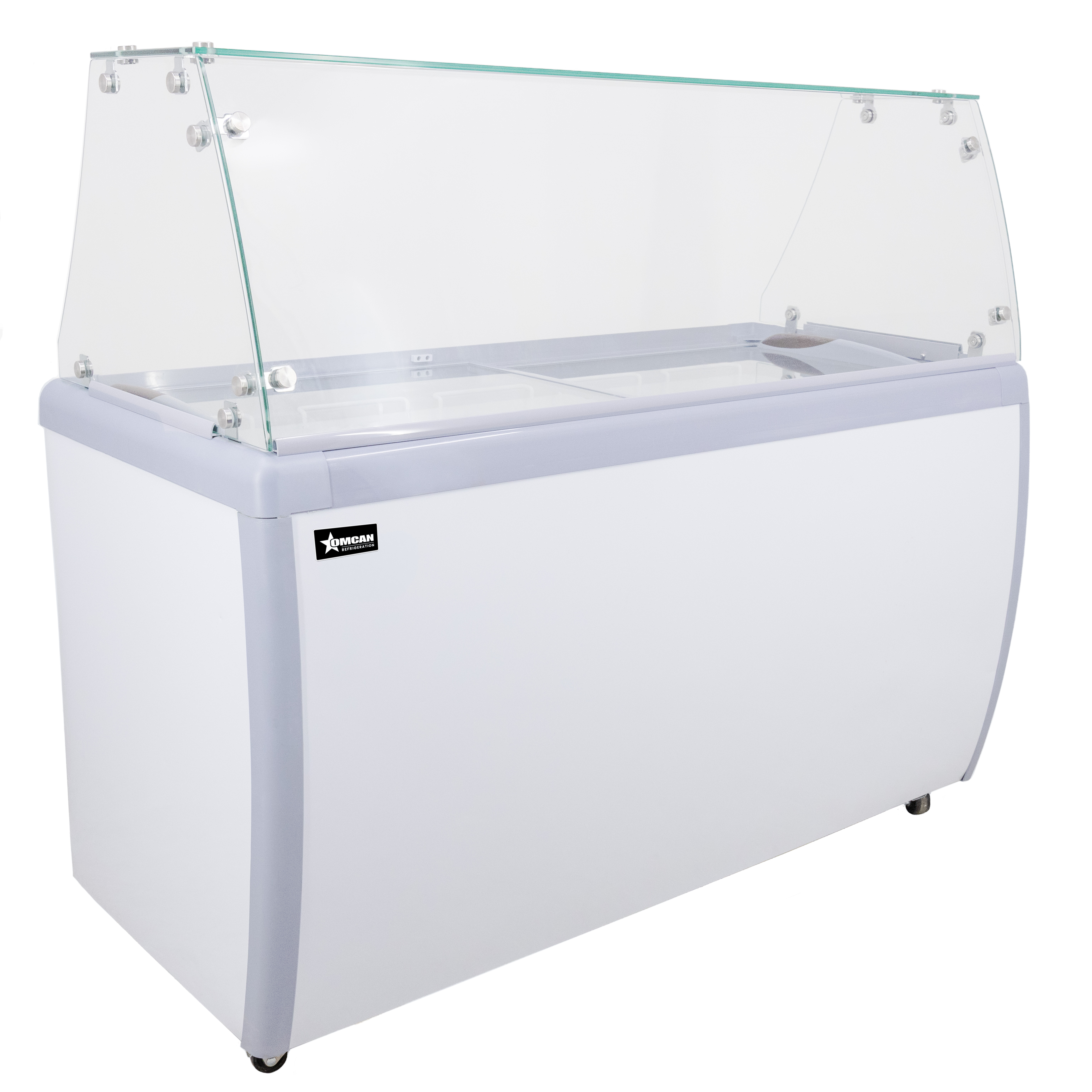 60″ 10+8 Tubs Capacity Ice Cream Dipping Freezer (WITHOUT SNEEZE GUARD)