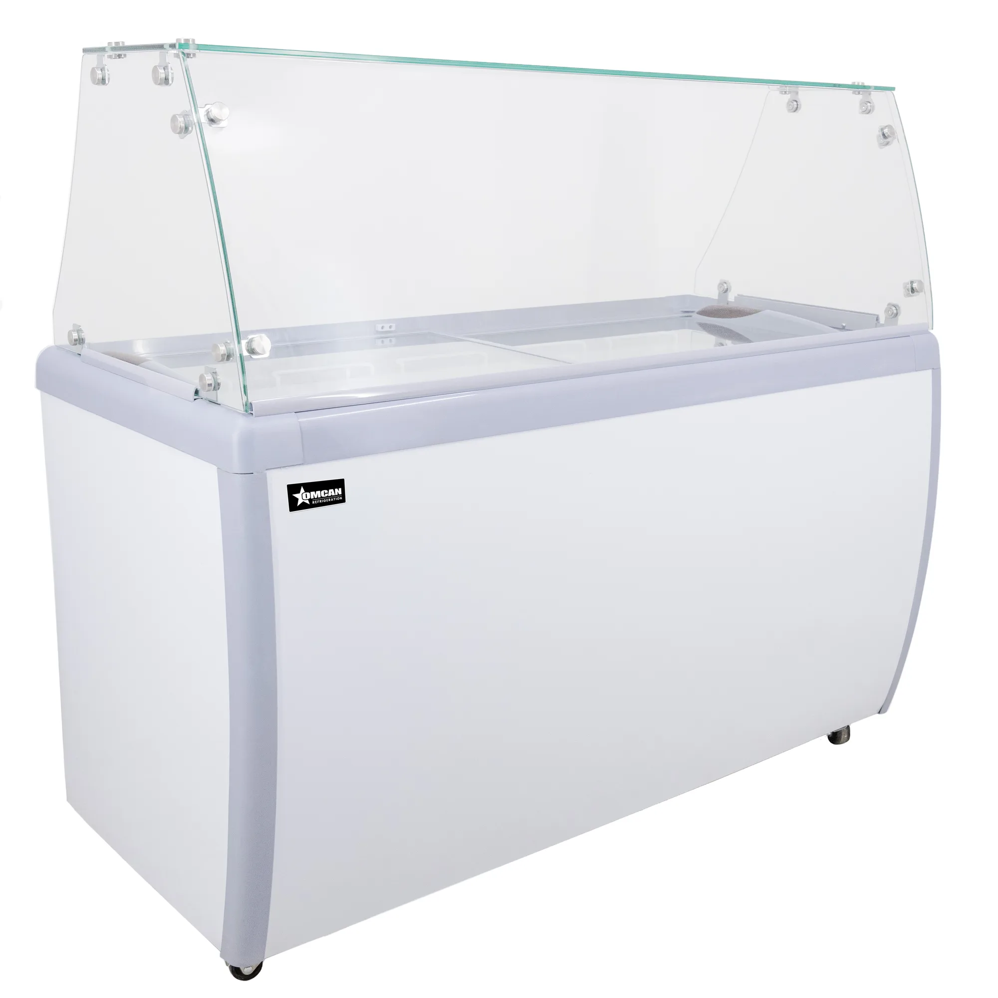 60″ 10+8 Tubs Capacity Ice Cream Dipping Freezer (WITHOUT SNEEZE GUARD)