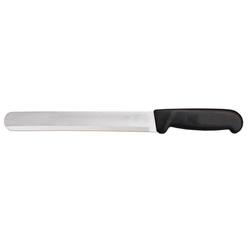 12-inch Slicer Straight Knife with Black Polypropylene Handle