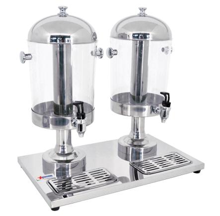 2 x 8 Qt. Double Ice-Cooled Juice Dispenser