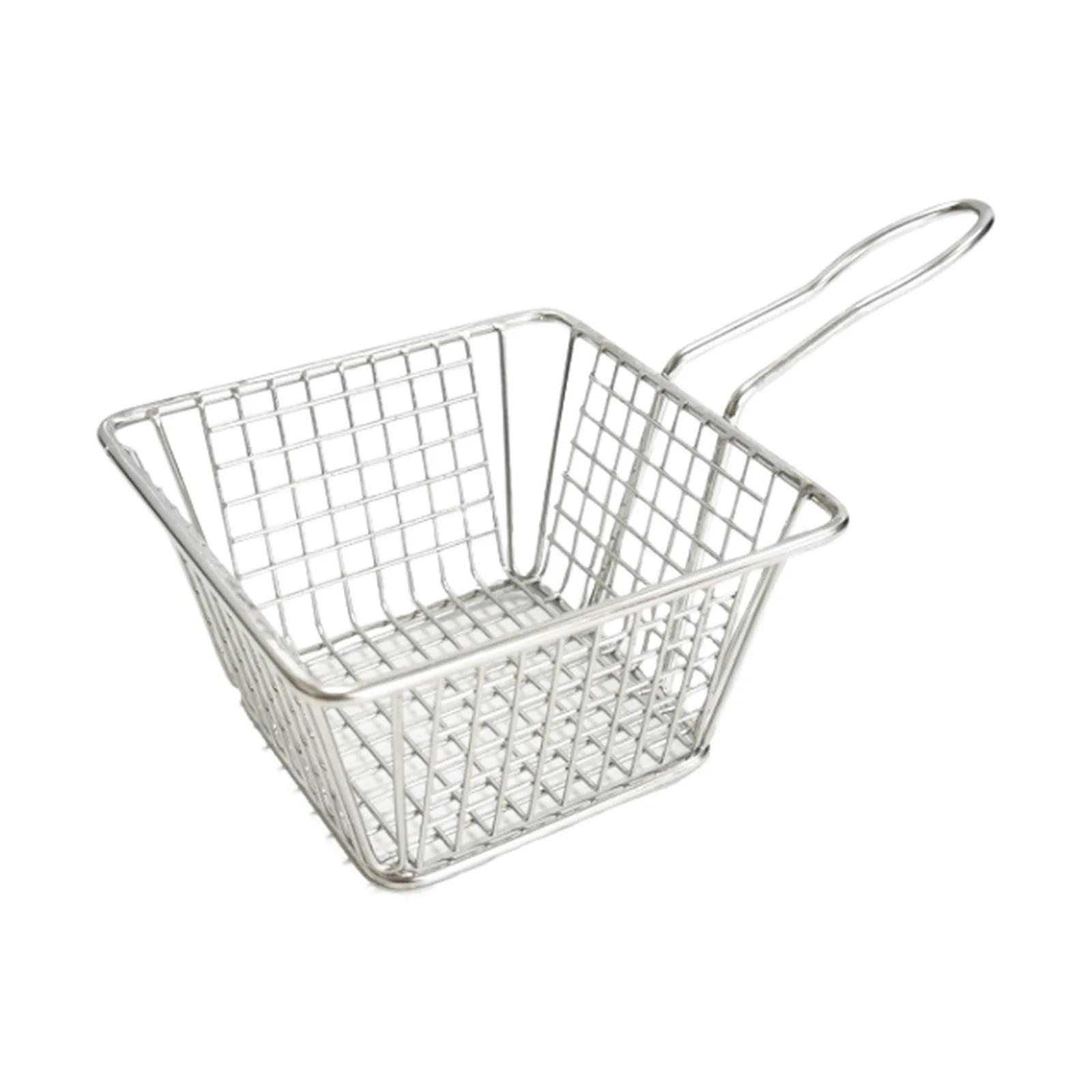 5″ x 4″ x 3″ Rectangular Stainless Steel Mini Serving Basket