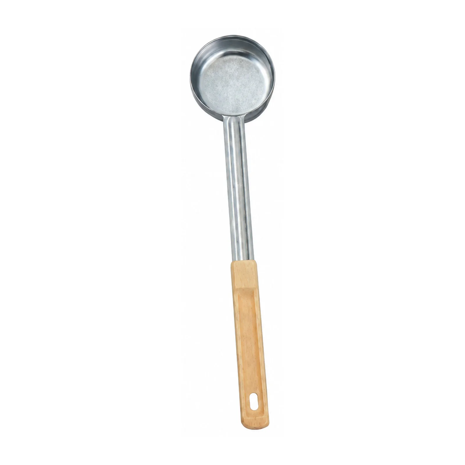 3 oz One-Piece Stainless Steel Solid Portion Control Spoon with Ivory Handle