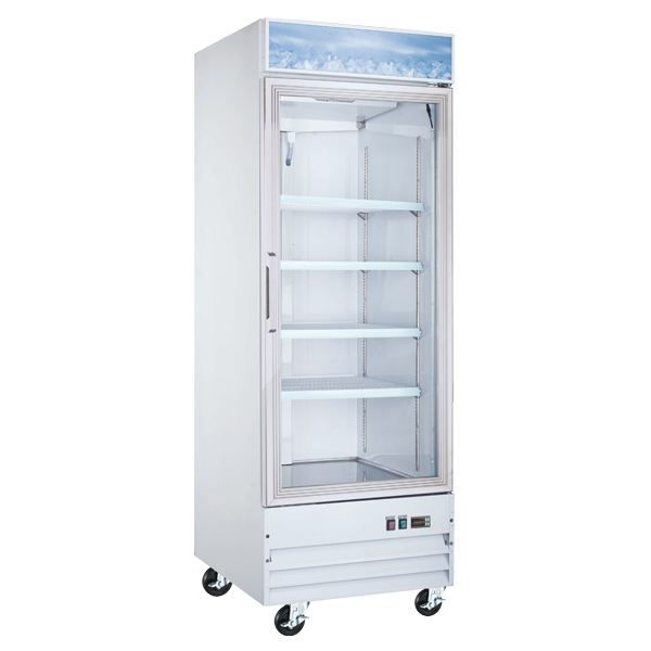 31” Freezer Single Glass Door White 23 cu. ft / 648 L