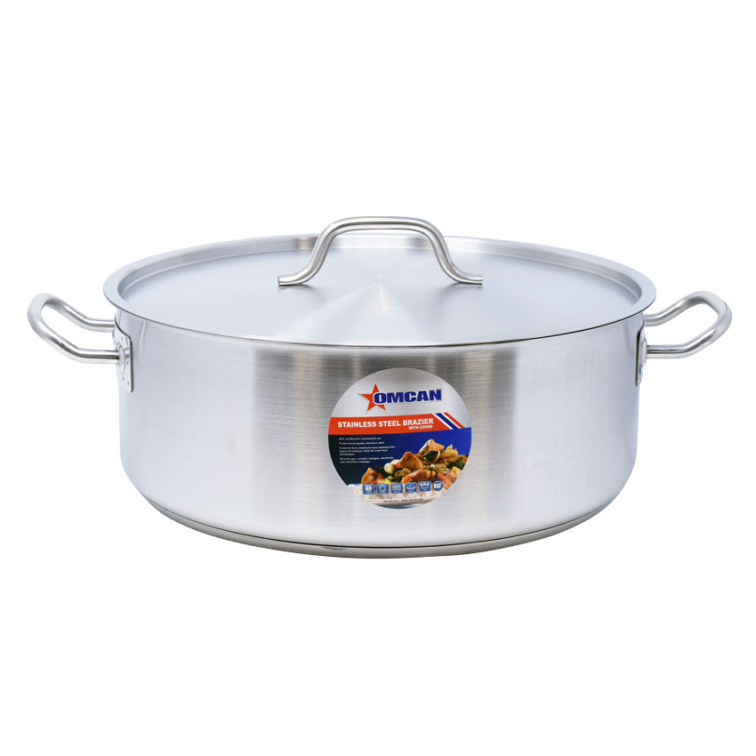 20 QT Stainless Steel Brazier with Cover