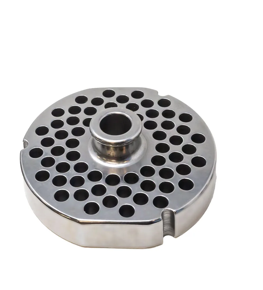 Stainless Steel #52 machine plate with hub 9.5 mm (3/8″) – three notches / two flat sides