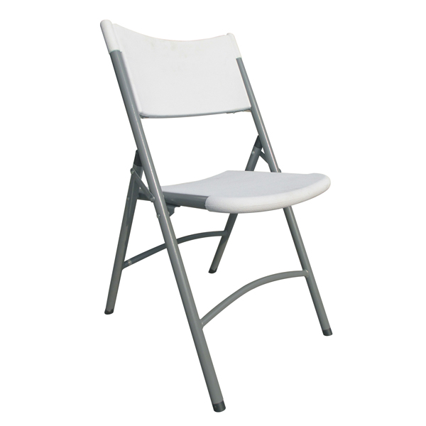 Folding Chair with Grey Metal Frame