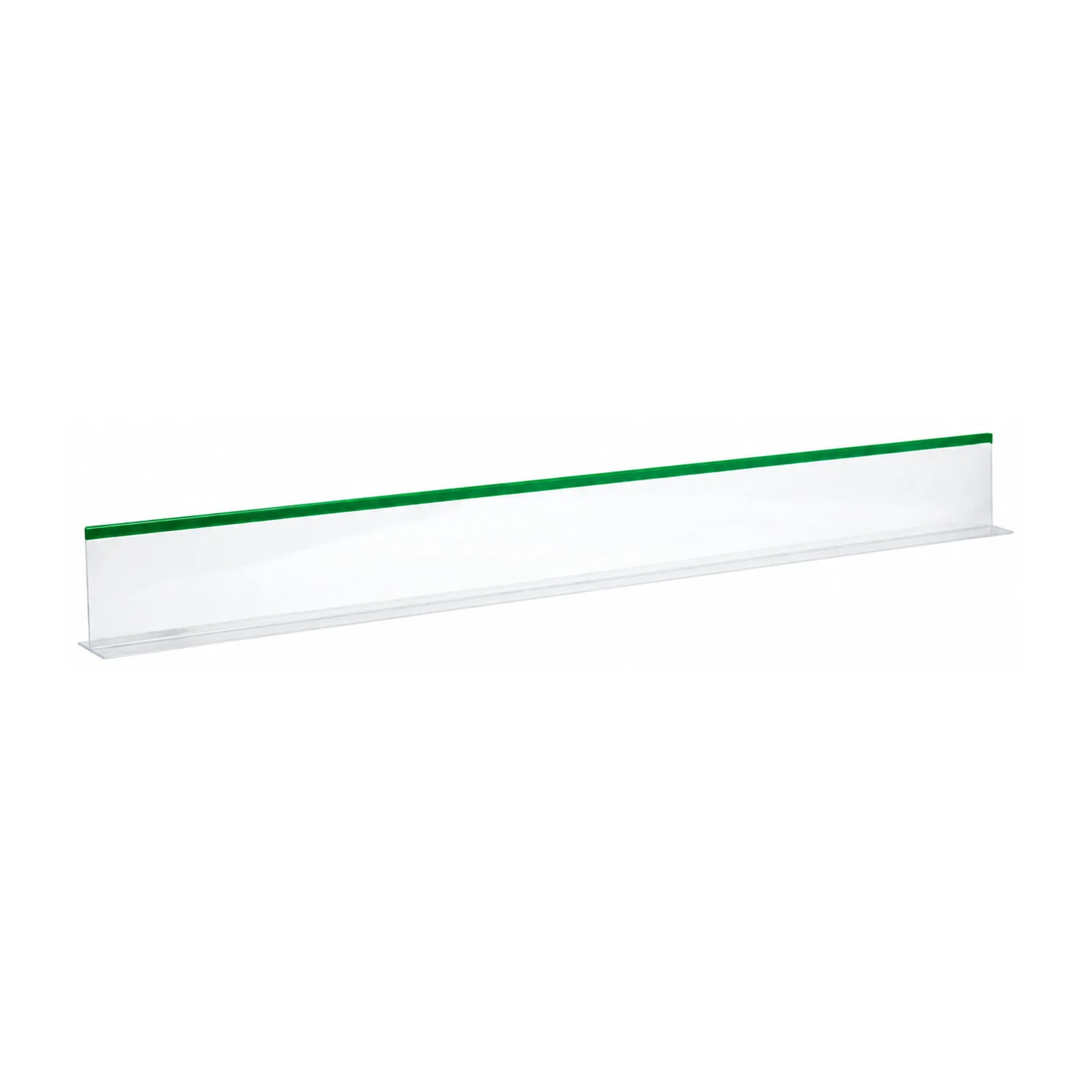 3″ x 30″ Clear Divider with Green Beading
