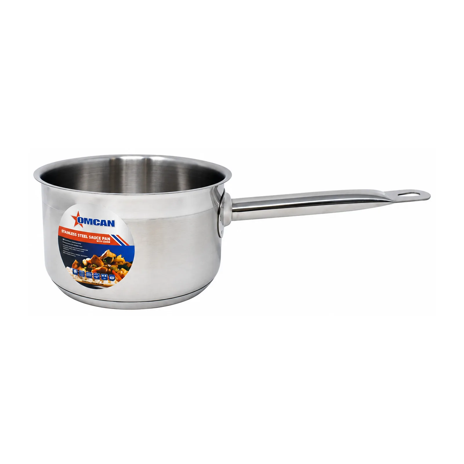 2 qt Stainless Steel Sauce Pan with Lid and Handle