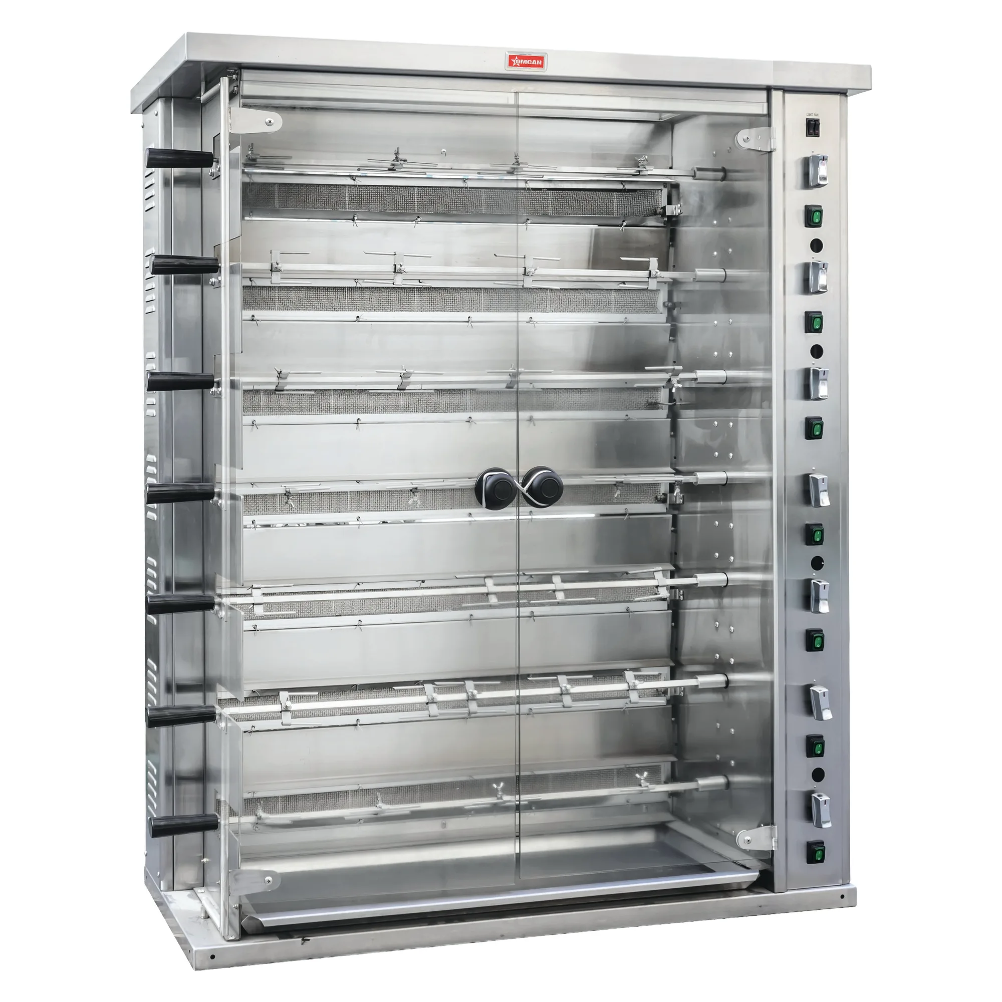 47″ Countertop Natural Gas Rotisserie, 7 Spits, 28 Chicken Capacity, 147,000 BTU