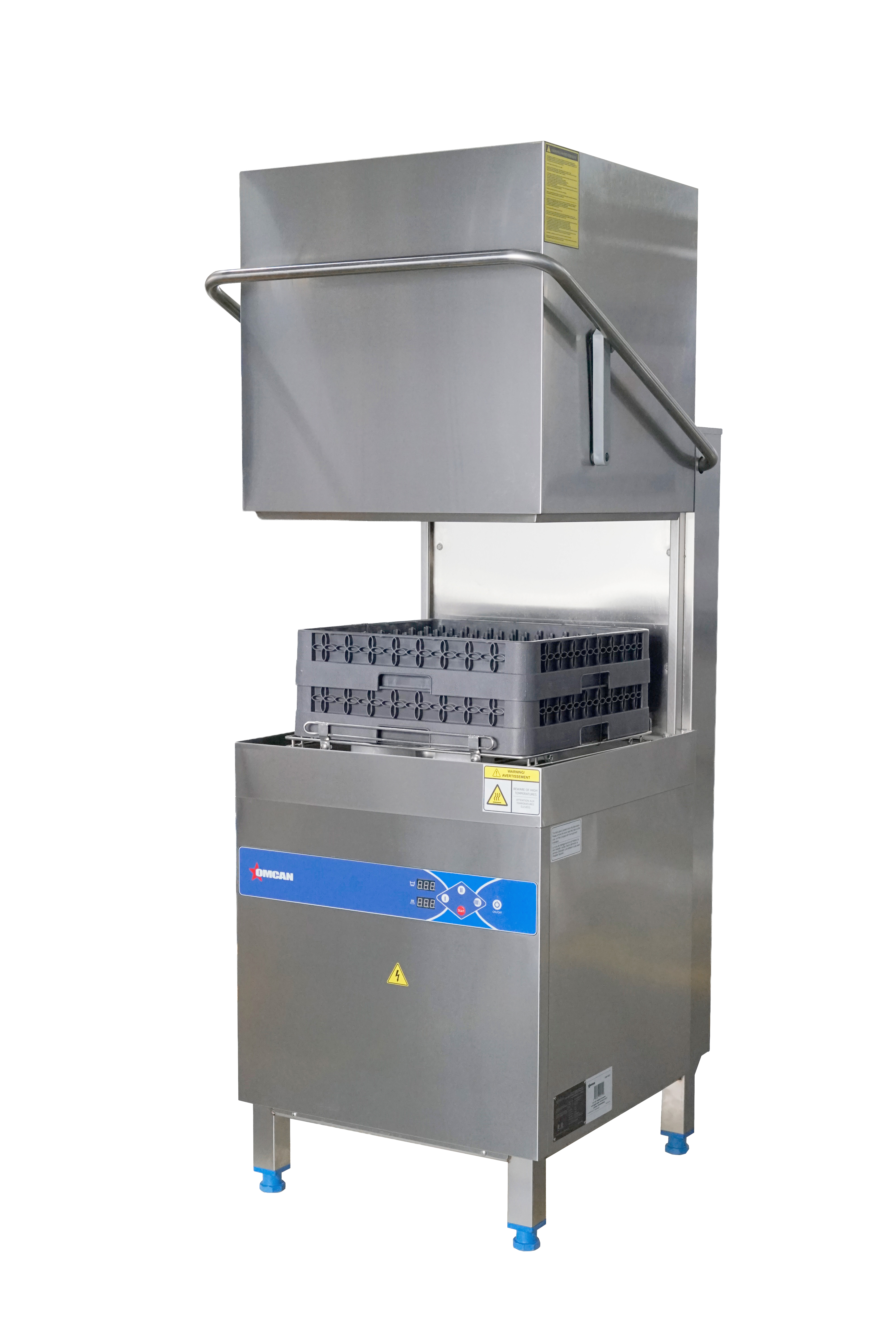 Omcan Essential Series Upright High Temperature Dishwasher with Digital Control