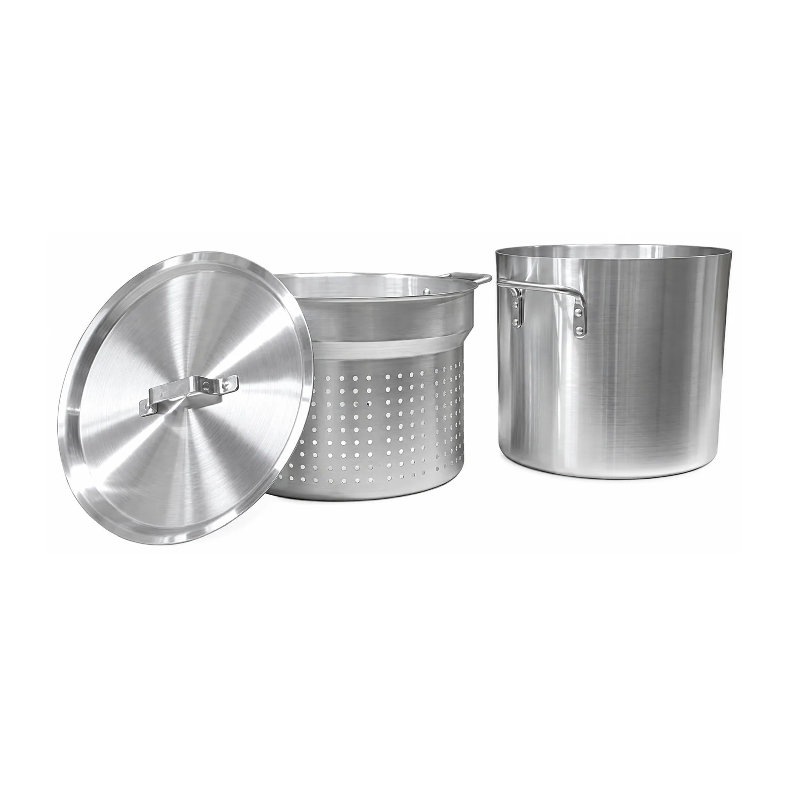 20 qt Aluminum Double Boiler with Perforated Inner Pot