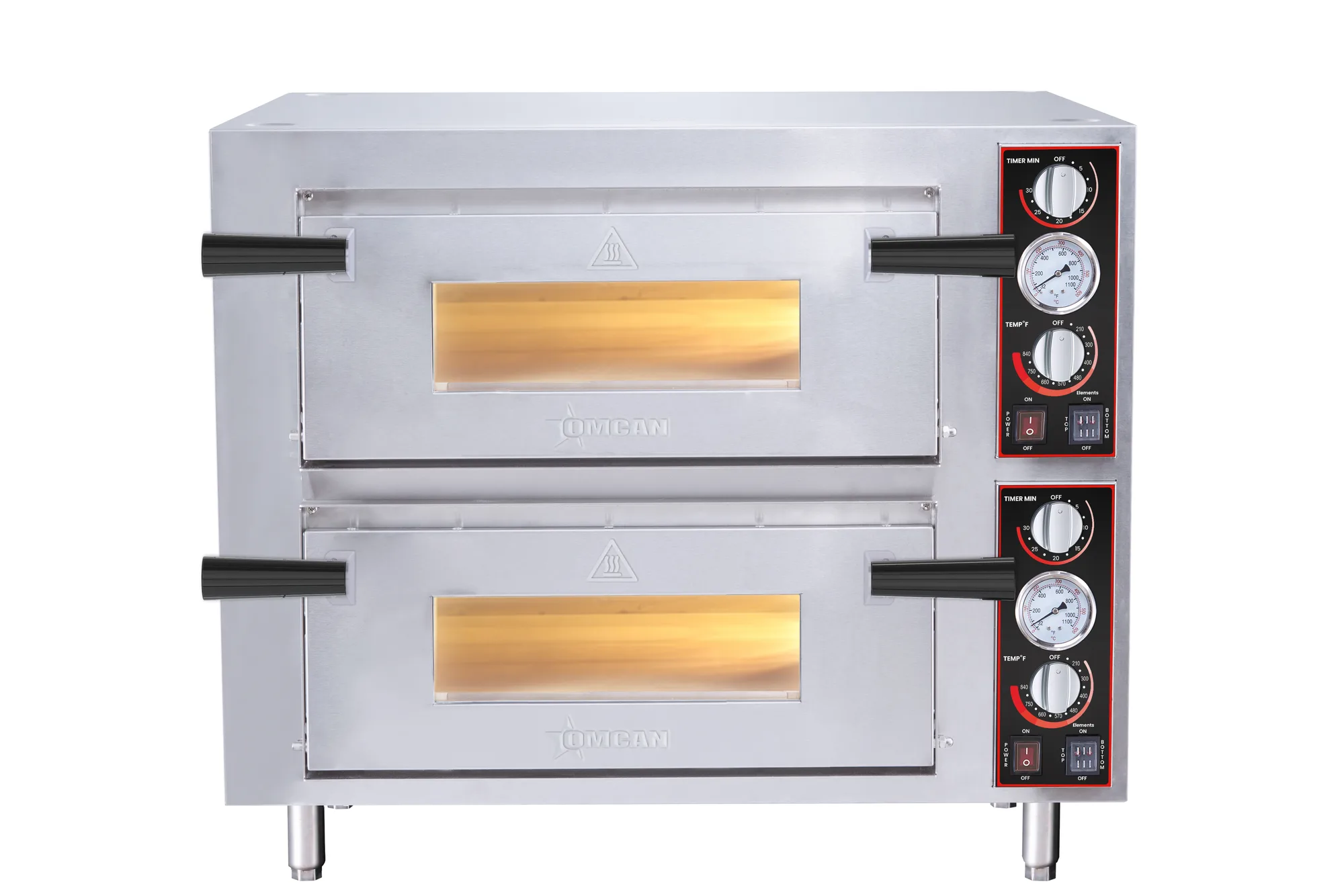 28″ Countertop Double Chamber Pizza Oven with 18″ Chamber