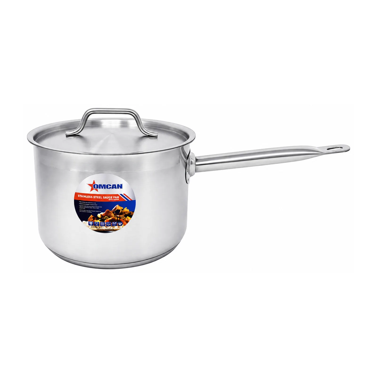 4.5 qt Stainless Steel Sauce Pan with Lid and Handle