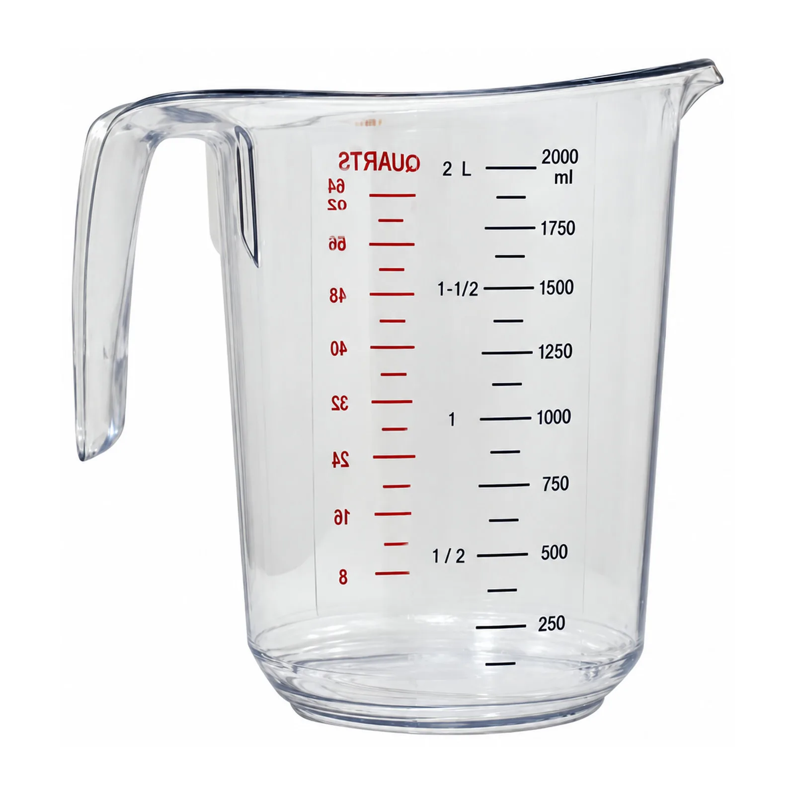 64 oz / 2 L Clear Polycarbonate Measuring Cup