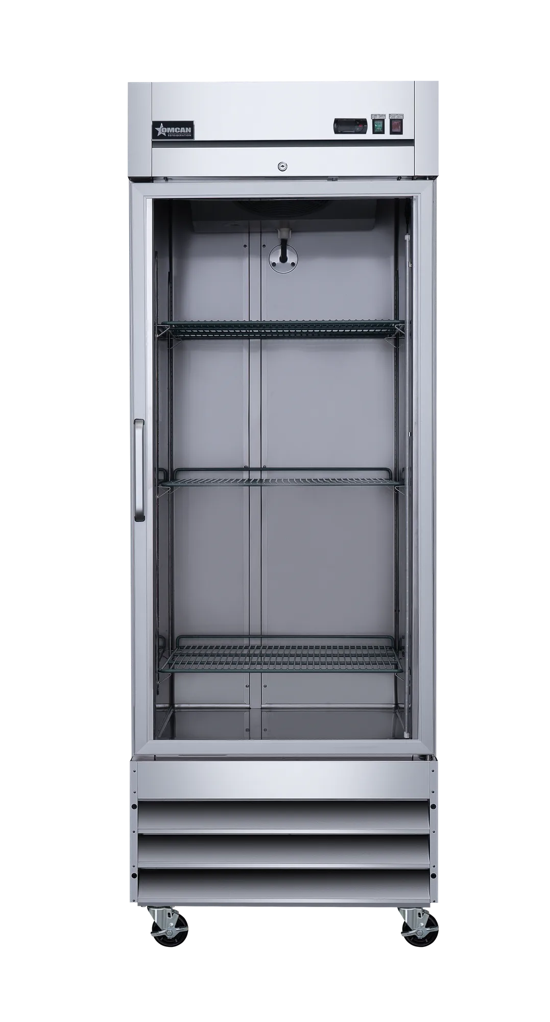 29″ One (1) Glass Door Reach-In Refrigerator, 23 cu. ft. (651 L), Stainless Steel