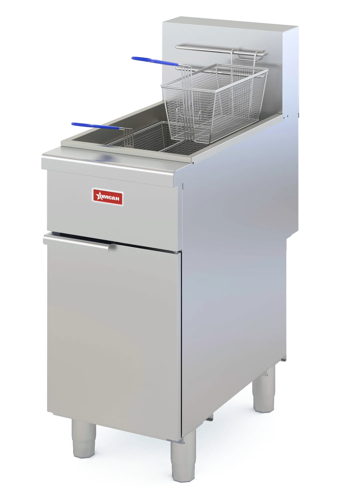 40-50 lb Natural Gas Open Pot Fryer Floor Model – 100,000 BTU