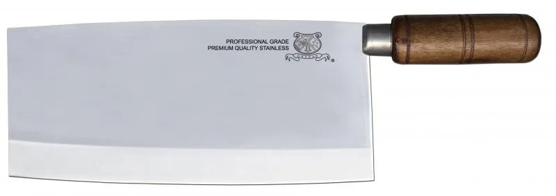 8″ Chinese Style Cleaver with Wooden Handle
