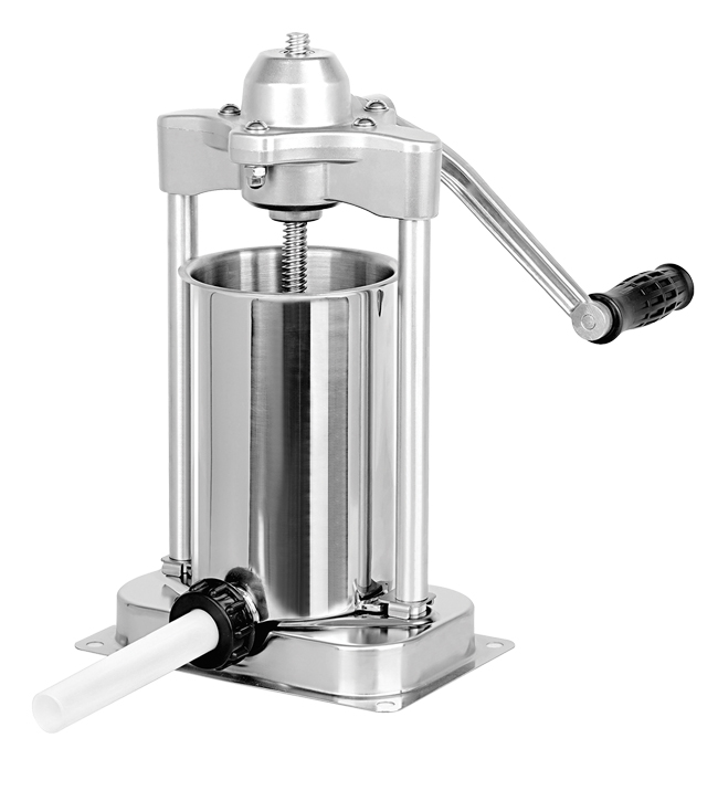 Stainless Steel 6-lb/3kg Vertical Direct Drive Manual Sausage Stuffer