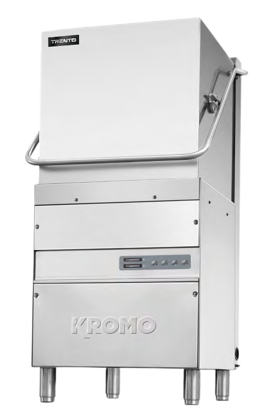 Kromo Hood-110-USA Upright High-Temperature Dishwasher | Trento – 220-240V, 1 Ph, 10.92 kW