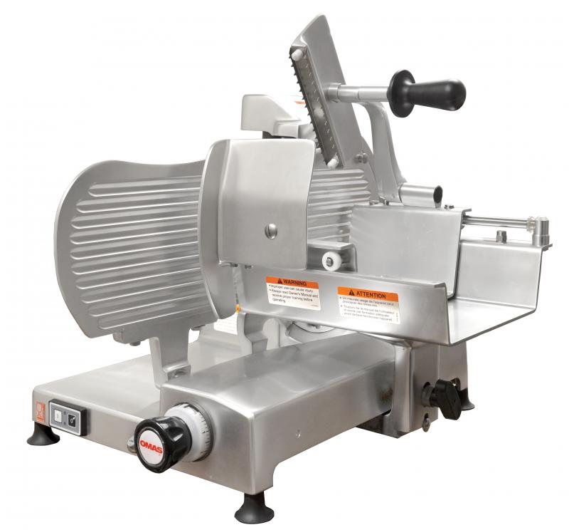 Omas S-Series 12.3″ Blade Horizontal Gear-Driven Meat Slicer | Trento – 110 V, 0.4 HP